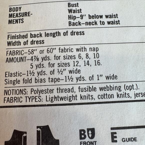 Simplicity 8507 Sewing Pattern Dress and Shawl Size 10,12,14 Miss c.1978 - Picture 4 of 5